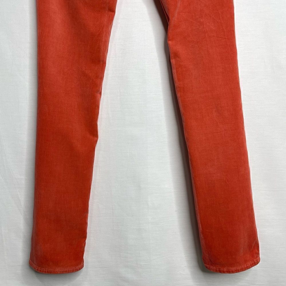 AG Adriano Goldschmied Corduroy Stevie Slim Straight Jeans  (Coral) - 26 - Picture 13 of 14